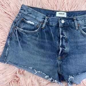 AGOLDE Denim Cut Off Shorts